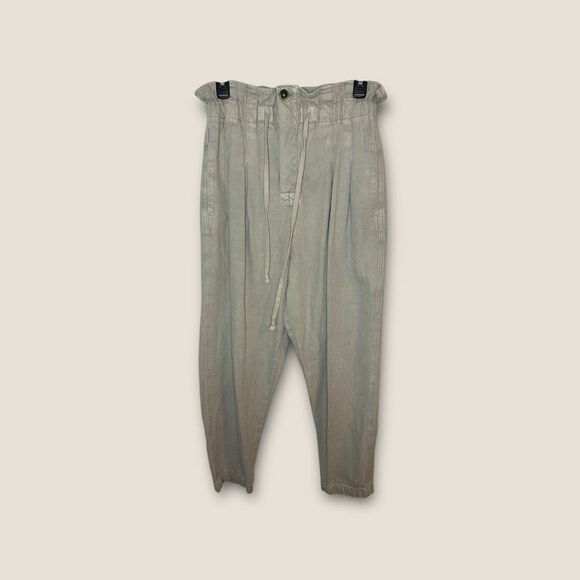 Free People Margate Pleated Trouser Tan Size Small - Picture 2 of 7